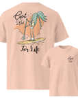 Peach Pink Surfwear T-Shirt “Got Wet For Life”