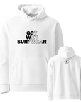 Hoodie Surfwear Blanc "Got Wet Surfwear"