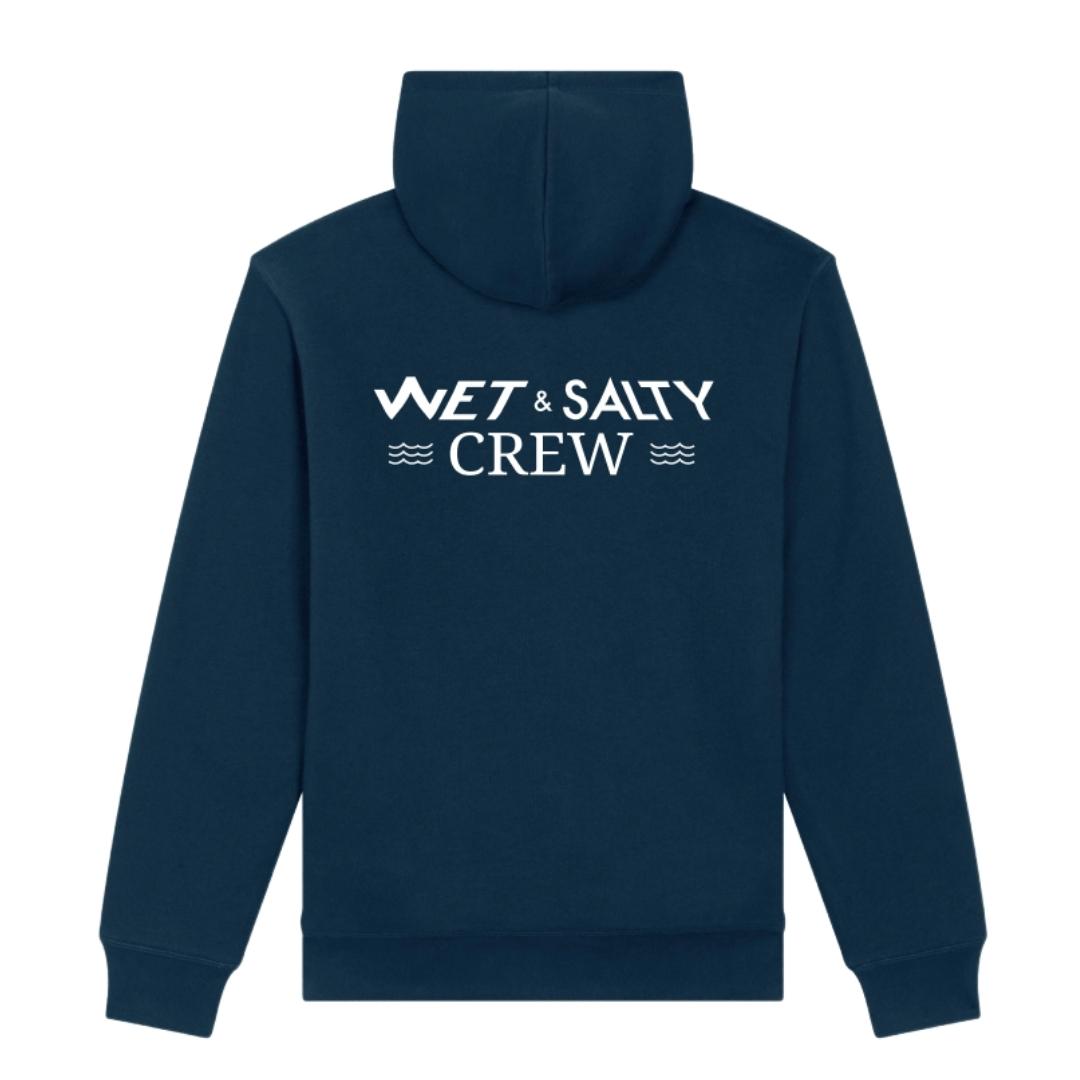 Zipped Sherpa Surfwear &quot;Wet &amp;amp; Salty Crew&quot; Hooded Jacket