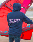Chaqueta con capucha y cremallera Sherpa Surfwear "Wet &amp; Salty Crew"